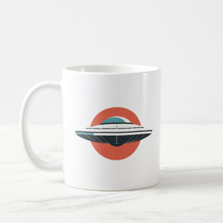 Modern UFO Minimalist Design Coffee Mug