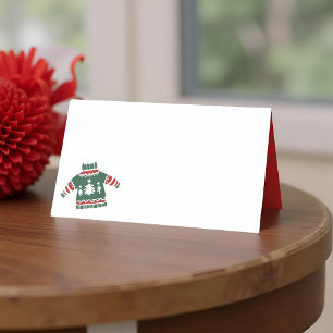 Modern Ugly Christmas Sweater    Holiday Place Card