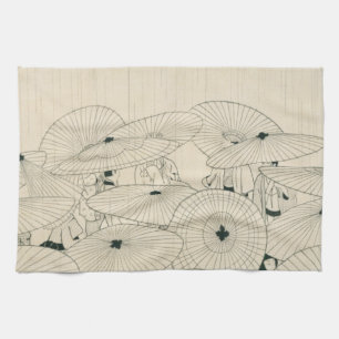 Modern Ukiyoe by Komura Settai Tea Towel