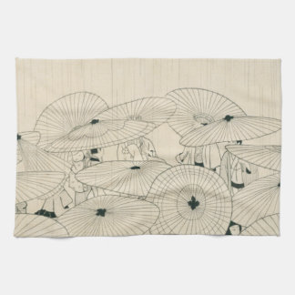 Modern Ukiyoe by Komura Settai Tea Towel