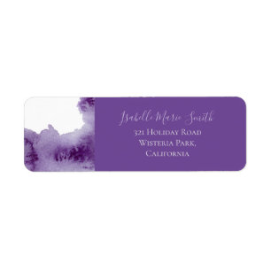 Modern Ultra Violet Watercolor Wash Wedding RTS