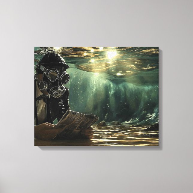 Modern Underwater news Canvas Print (Front)
