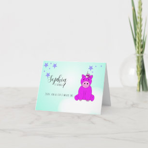 Modern Unicorn Birthday Party Invitation