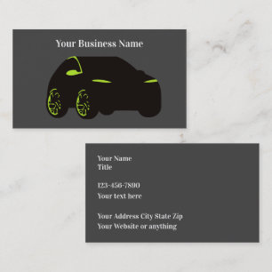 Modern Unique Automotive Theme Business Cards