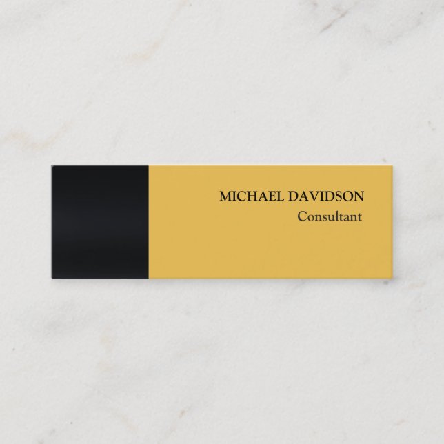 Modern Unique Elegant Stylish Personal Mini Business Card (Front)