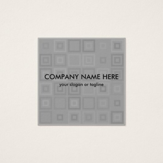 Modern Unique Geometric Two Side Design Square Business Card