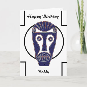 Modern Unique Happy Birthday Personalise  Holiday Card