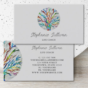 Modern Unique Life Coach Business Card