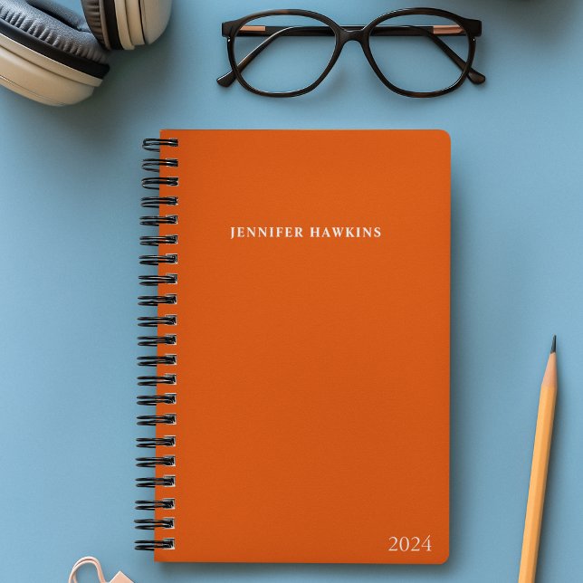 Modern Unique Orange Business Personal Weekly  Planner (Creator Uploaded)