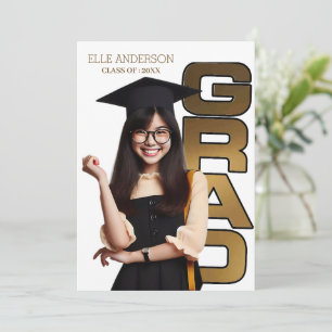 Modern Unique Photo High school Graduation Party Invitation