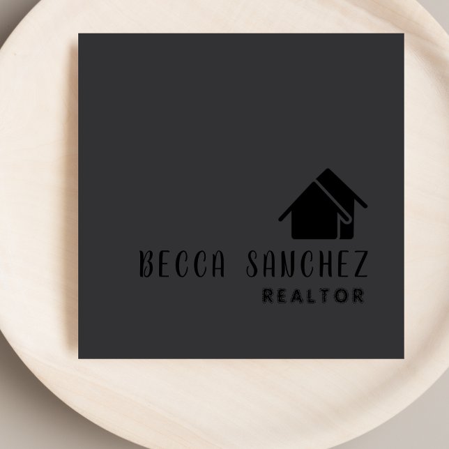 Modern Unique Realtor Broker Business Card (Creator Uploaded)