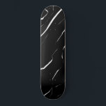 Modern Unique White Black Marble Pattern Skateboard<br><div class="desc">This modern and trendy pattern is perfect for any stylish man or woman. It features a contemporary and cool intricated lined marble pattern in white and black. It's elegant, simple, sleek, and unique. ***IMPORTANT DESIGN NOTE: For any custom design request such as matching product requests, colour changes, placement changes, or...</div>