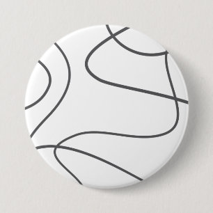 Modern, urban, abstract pattern. Curvy, wavy lines 7.5 Cm Round Badge
