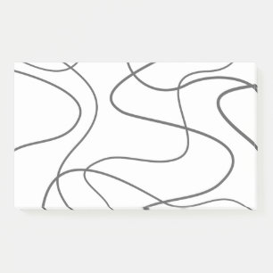 Modern, urban, abstract pattern. Curvy, wavy lines Post-it Notes