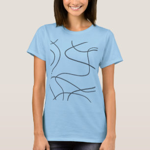 Modern, urban, abstract pattern. Curvy, wavy lines T-Shirt