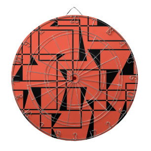 Modern, urban, bold, cool geometric pattern art dartboard