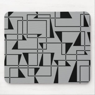 Modern, urban, bold, cool geometric pattern art mouse mat