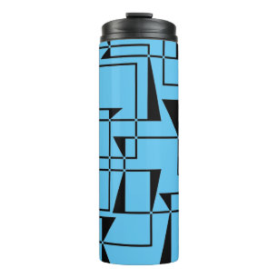 Modern, urban, bold, cool geometric pattern art thermal tumbler