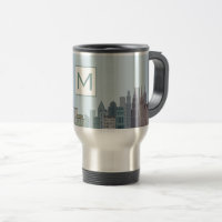 Modern Urban Cityscape Art Monogram