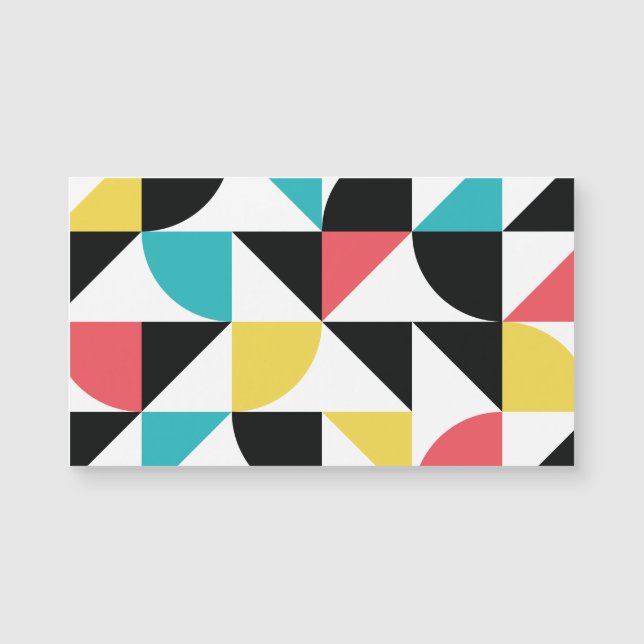 Modern, urban, colourful, fun geometric pattern (Front)