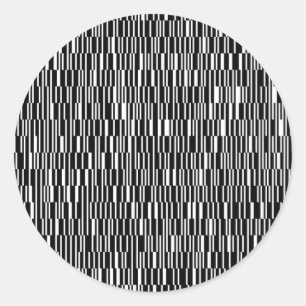 Modern, urban, contemporary geometric pattern art classic round sticker
