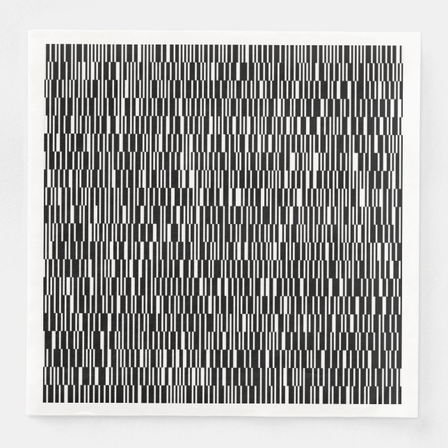 Modern, urban, contemporary geometric pattern art napkin (Front)