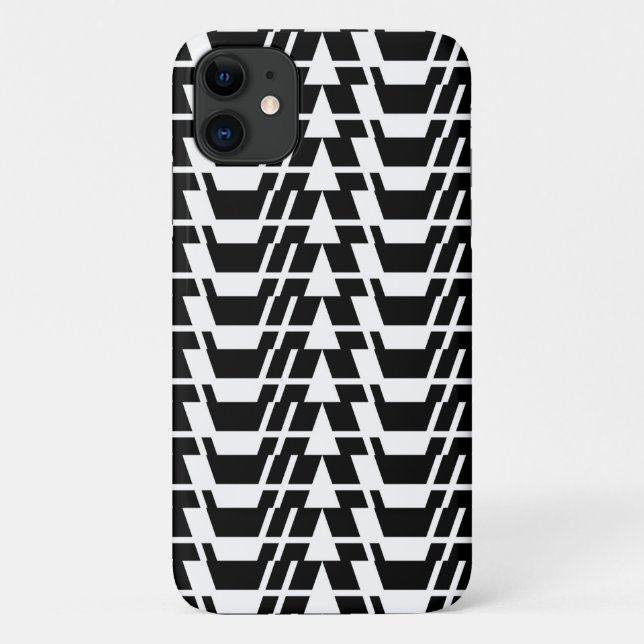 Modern, urban, cool, bold trendy geometric pattern Case-Mate iPhone case (Back)
