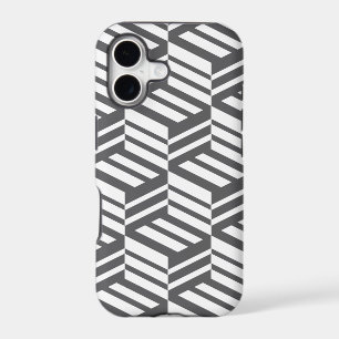 Modern, urban, dynamic bold geometric cube pattern