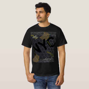 Modern Urban Edge NYC Stay Humble Typographic T-Shirt