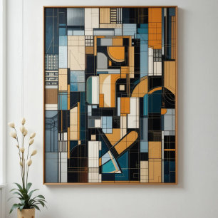 Modern Urban Geometry Canvas Print