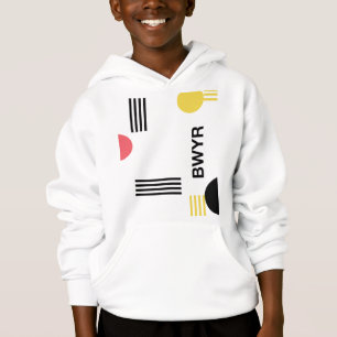 Modern, urban graphic with typography and shapes