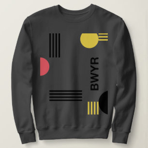 Modern, urban graphic with typography and shapes sweatshirt