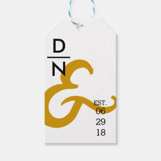 Modern & Urban Minimalist | Yellow Ampersand Gift Tags