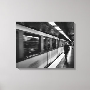 Modern, urban Parisian life Canvas Print
