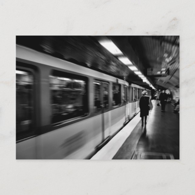 Modern, urban Parisian life Postcard (Front)