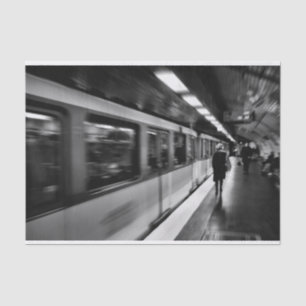 Modern, urban Parisian life Tissue Paper