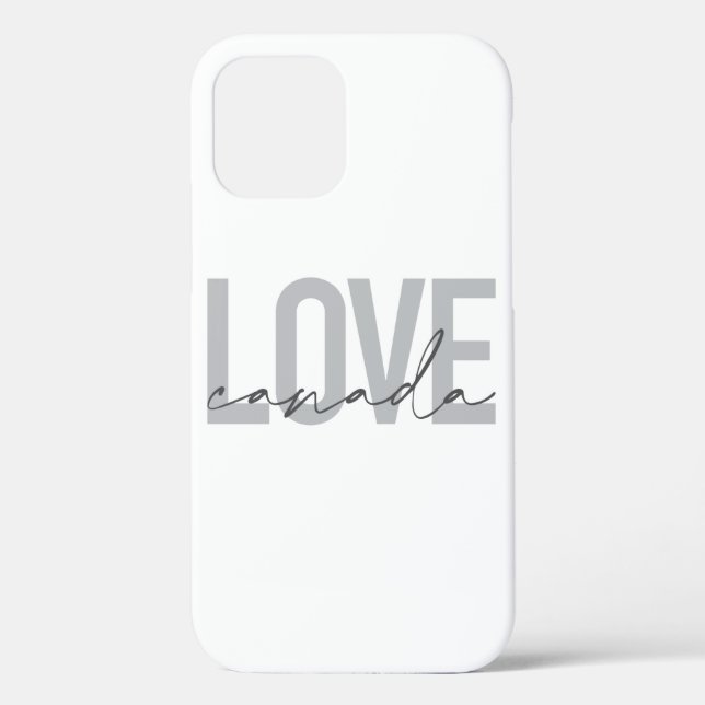 Modern, urban, simple, cool design Love Canada Case-Mate iPhone Case (Back)