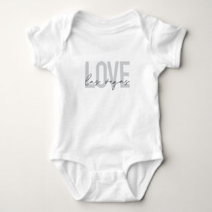 Modern, urban, simple, cool design Love Las Vegas Baby Bodysuit