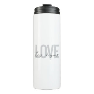 Modern, urban, simple, cool design Love Las Vegas Thermal Tumbler