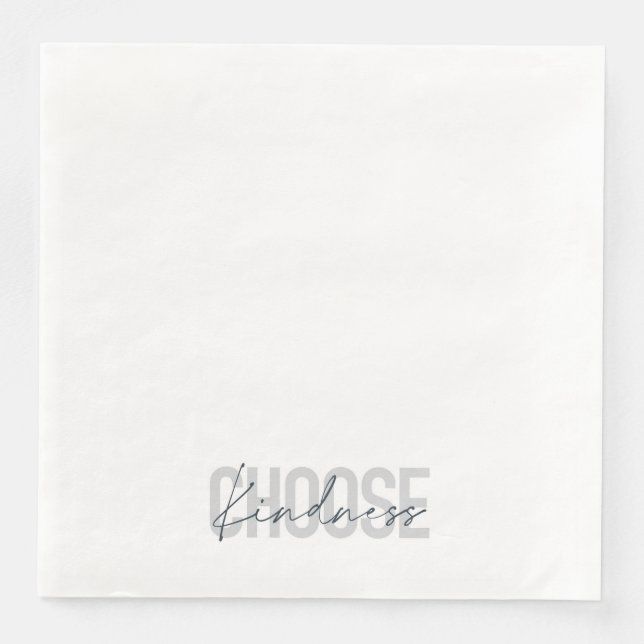 Modern, urban, simple design of Choose Kindness Napkin (Front)