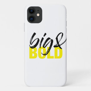 Modern, urban vibrant graphic design of Big & Bold iPhone 11 Case