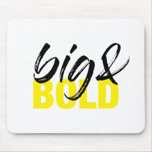Modern, urban vibrant graphic design of Big & Bold Mouse Mat