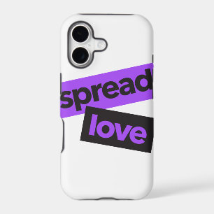 Modern, urban, vibrant, trendy graphic Spread Love