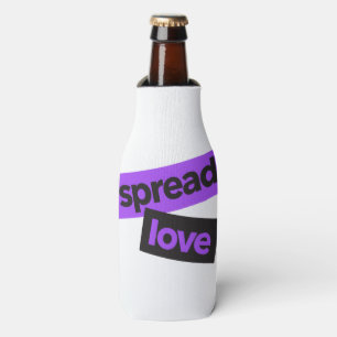 Modern, urban, vibrant, trendy graphic Spread Love Bottle Cooler