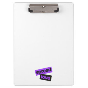 Modern, urban, vibrant, trendy graphic Spread Love Clipboard