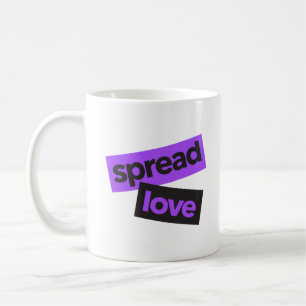 Modern, urban, vibrant, trendy graphic Spread Love Coffee Mug