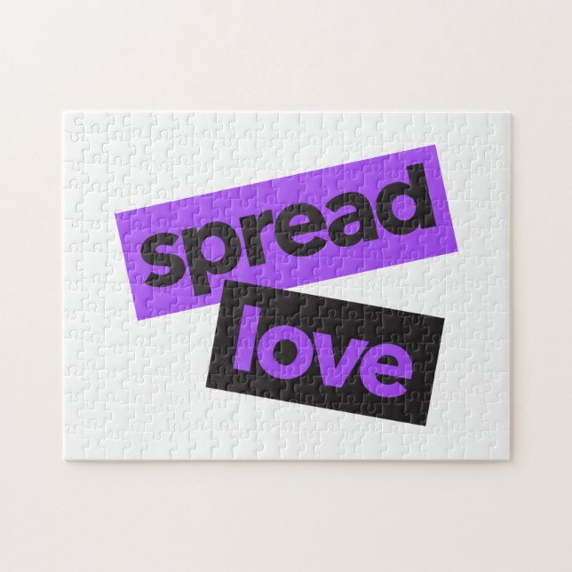 Modern, urban, vibrant, trendy graphic Spread Love Jigsaw Puzzle (Horizontal)