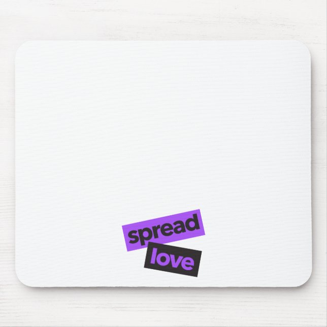 Modern, urban, vibrant, trendy graphic Spread Love Mouse Mat (Front)