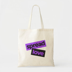 Modern, urban, vibrant, trendy graphic Spread Love Tote Bag