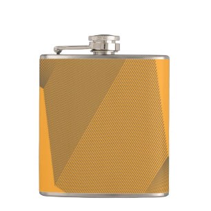 Modern, urban, yellow, bold simple motion concept hip flask